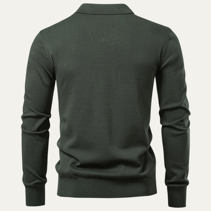 Men's Knit Polo Sweater Casual