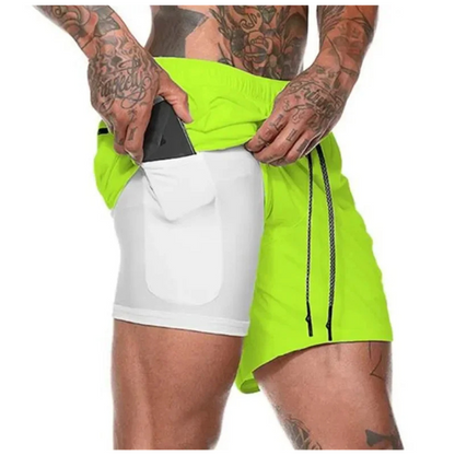 Men's Sport Shorts Athletic 2-In-1