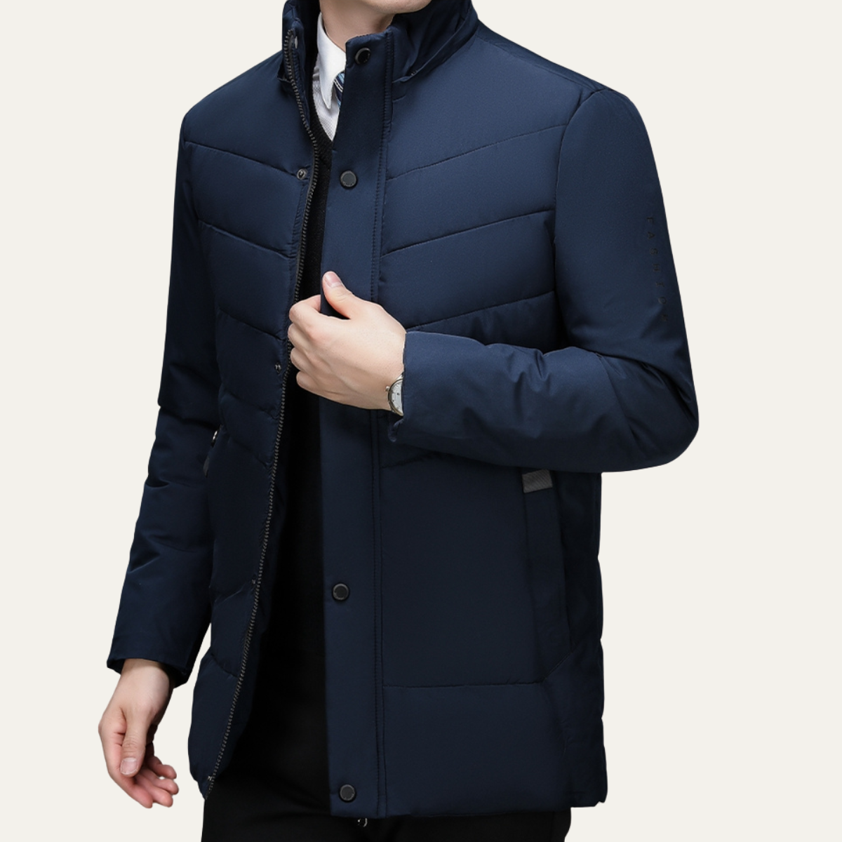 Men's Winter Hooded Puffer Jacket Warm