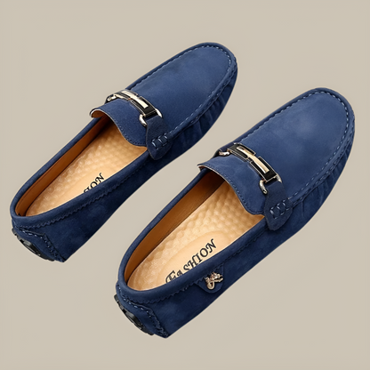 Men's Suede Slip On Moccasin Shoes