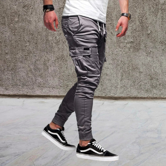 Men's Cargo Pants Flap Pockets Cotton