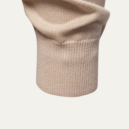 Men's Textured Knit V Neck Cardigan