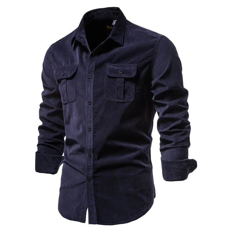 Slim Fit Corduroy Shirt