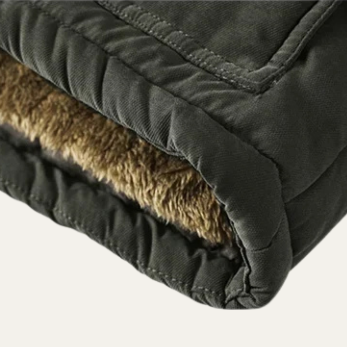 Men's Thick Hooded Parka Coat Fur Lined Warm