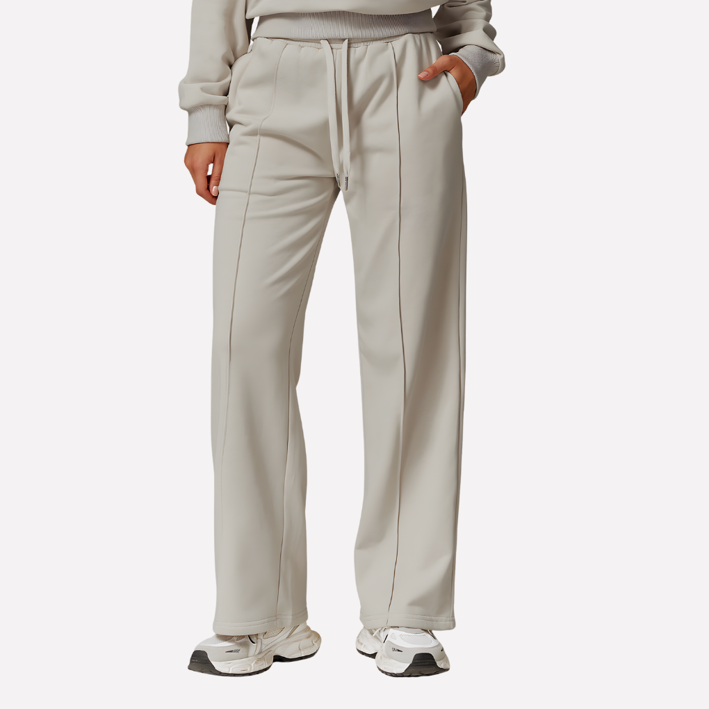 Women's Wide Leg Sweatpants Cotton Comfortable Black
