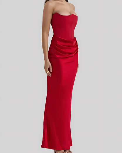 Elegant Long Sleeve Formal Maxi Dress