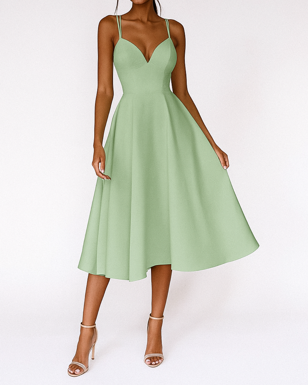 Floral Ladies Formal Strap Dress