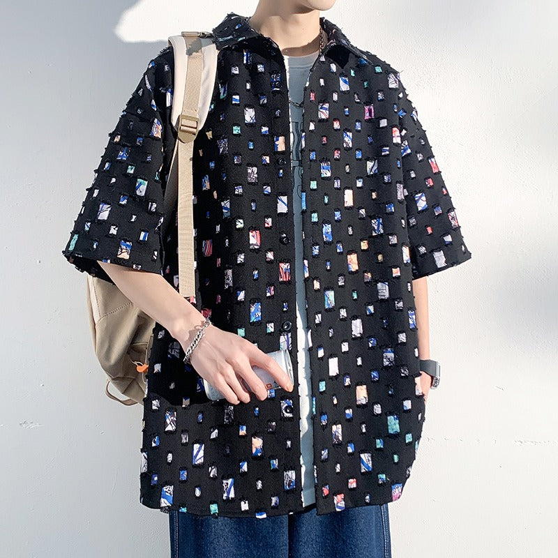 Men's Patterned Dress Shirt
