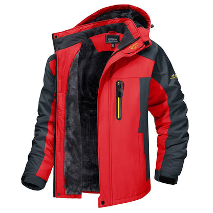 Men's Heavy-Duty Insulated Winter Jacket Multiple Pockets