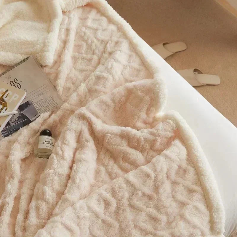 Lambswool Blanket Warm Comfortable Winter Throw