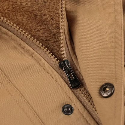 Men's Thick Warm Hooded Utility Jacket