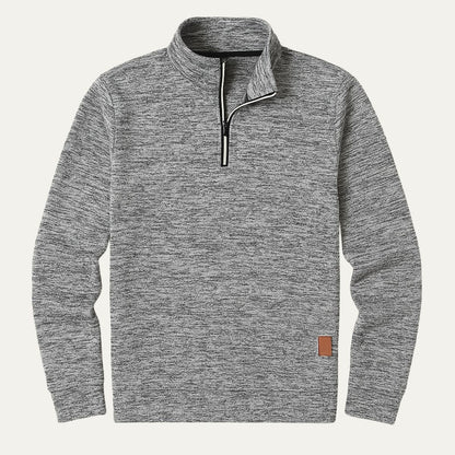 Men's Half Zip Fleece Pullover Sweater - VibreMode