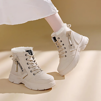 Women's Lace Up Ankle Boots Lug Sole