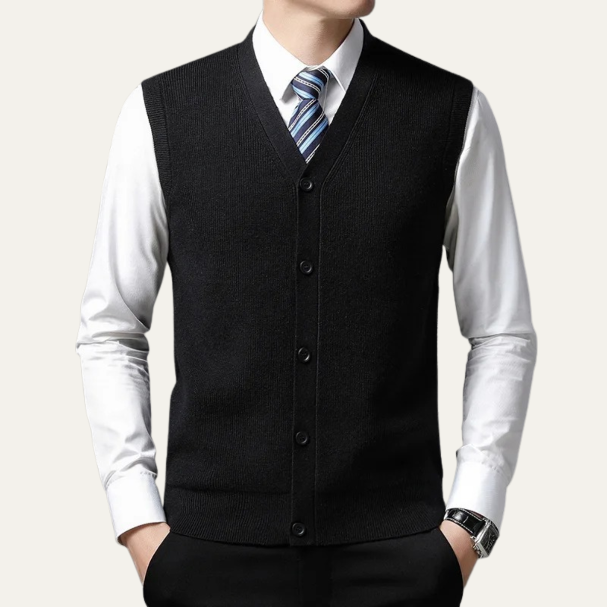 Men's Smart Knit Waistcoat