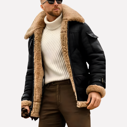 Men's Aviator Leather Jacket