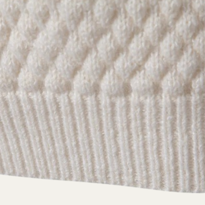 Men's Textured Knitted Turtleneck Sweater