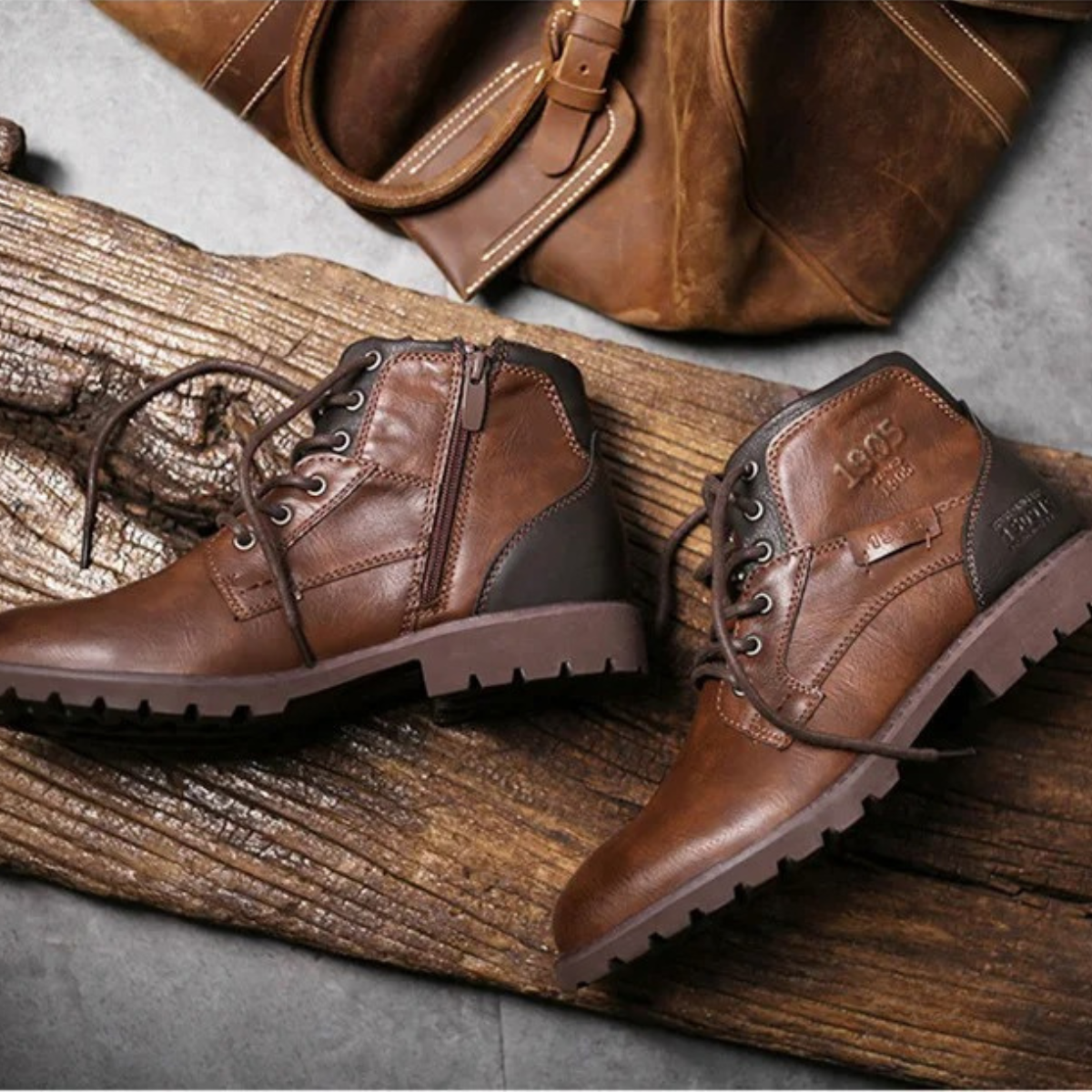 Men's Military Combat Leather Boots