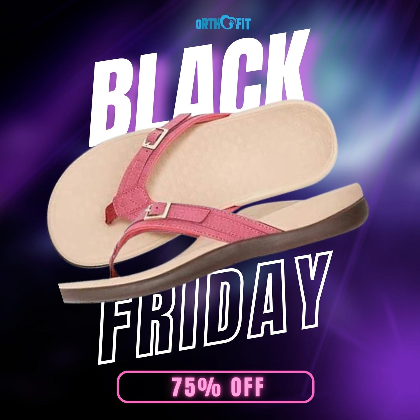 Orthopedic Arch Support Flip Flops - VibreMode