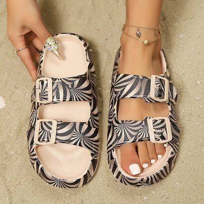 Comfortable Women's Flat Strap Sandals