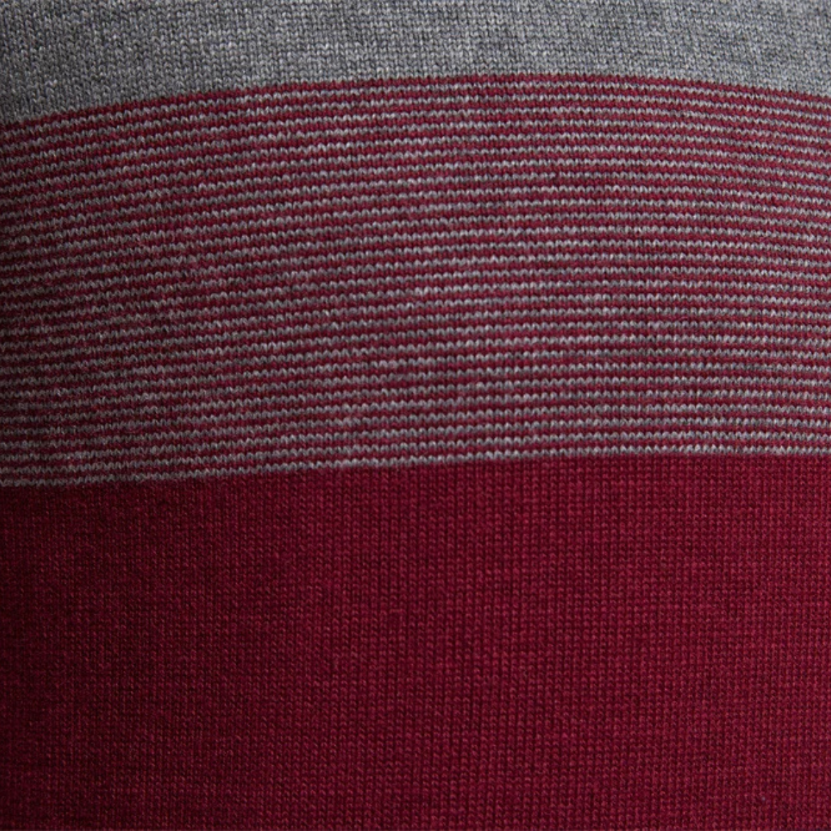Men's Patchwork Zip Mock Neck Sweater
