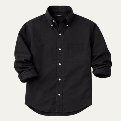 Men's Button Down Business Shirt Solid Color - VibreMode
