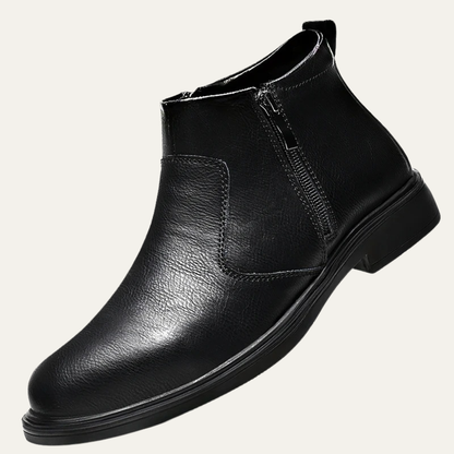 Men's Leather Chelsea Boots Side Zip
