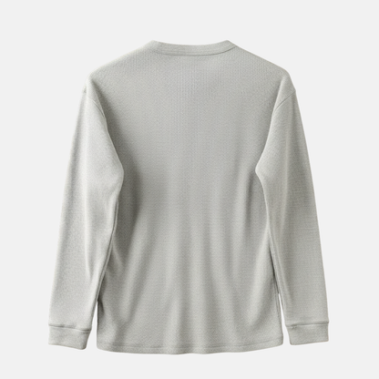 Ribbed Relaxed Fit Henley Shirt for Men – Casual Comfort & Style Caliboot