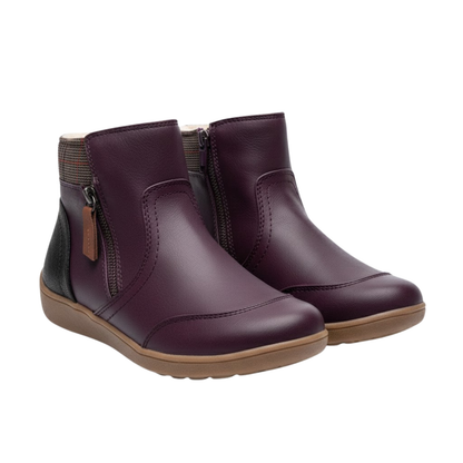Women's Low Heel Round Toe Elastic Boots - VibreMode