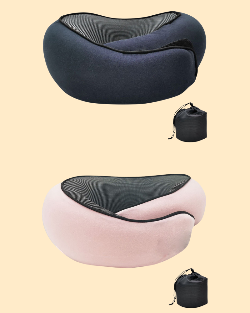Ergonomic Memory Foam Travel Neck Pillow