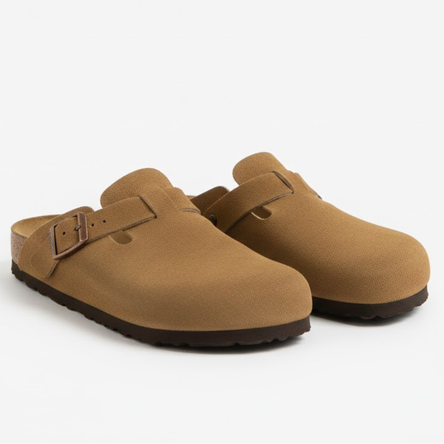 Comfortable Suede Slide Sandals for Women with Arch Support