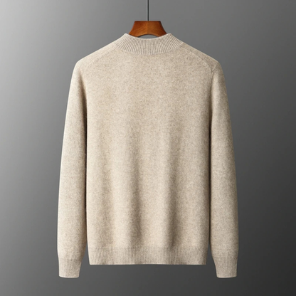 Men's Merino Mock Neck Zip Up Cardigan
