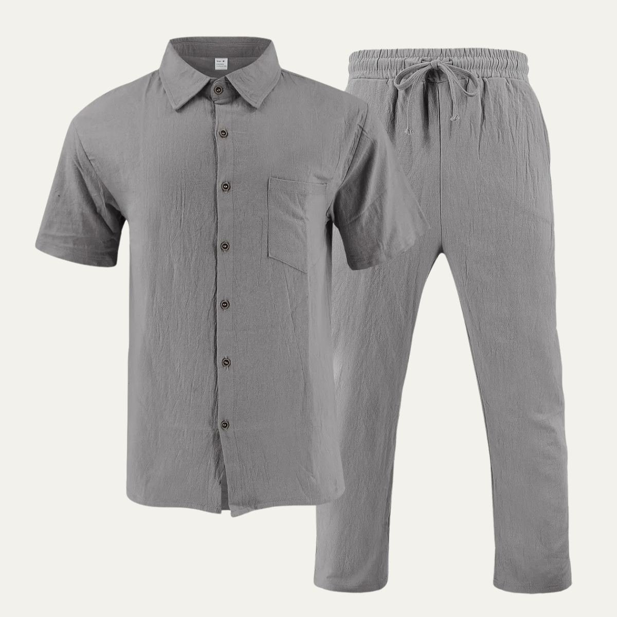 Men's Lightweight Casual Shirt And Pants Set - VibreMode