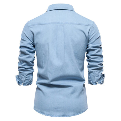 Mercer Men's Slim Fit Denim Shirt