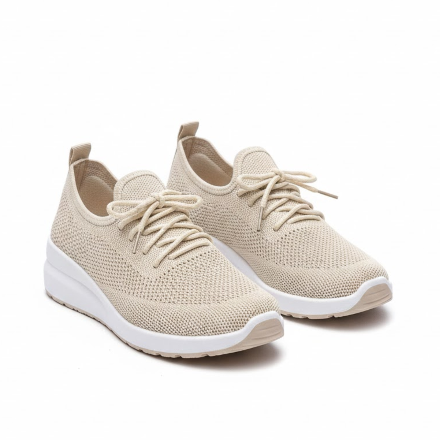 Women's Lightweight Airy Mesh Wedge Sneakers Casual Walking Shoes - VibreMode