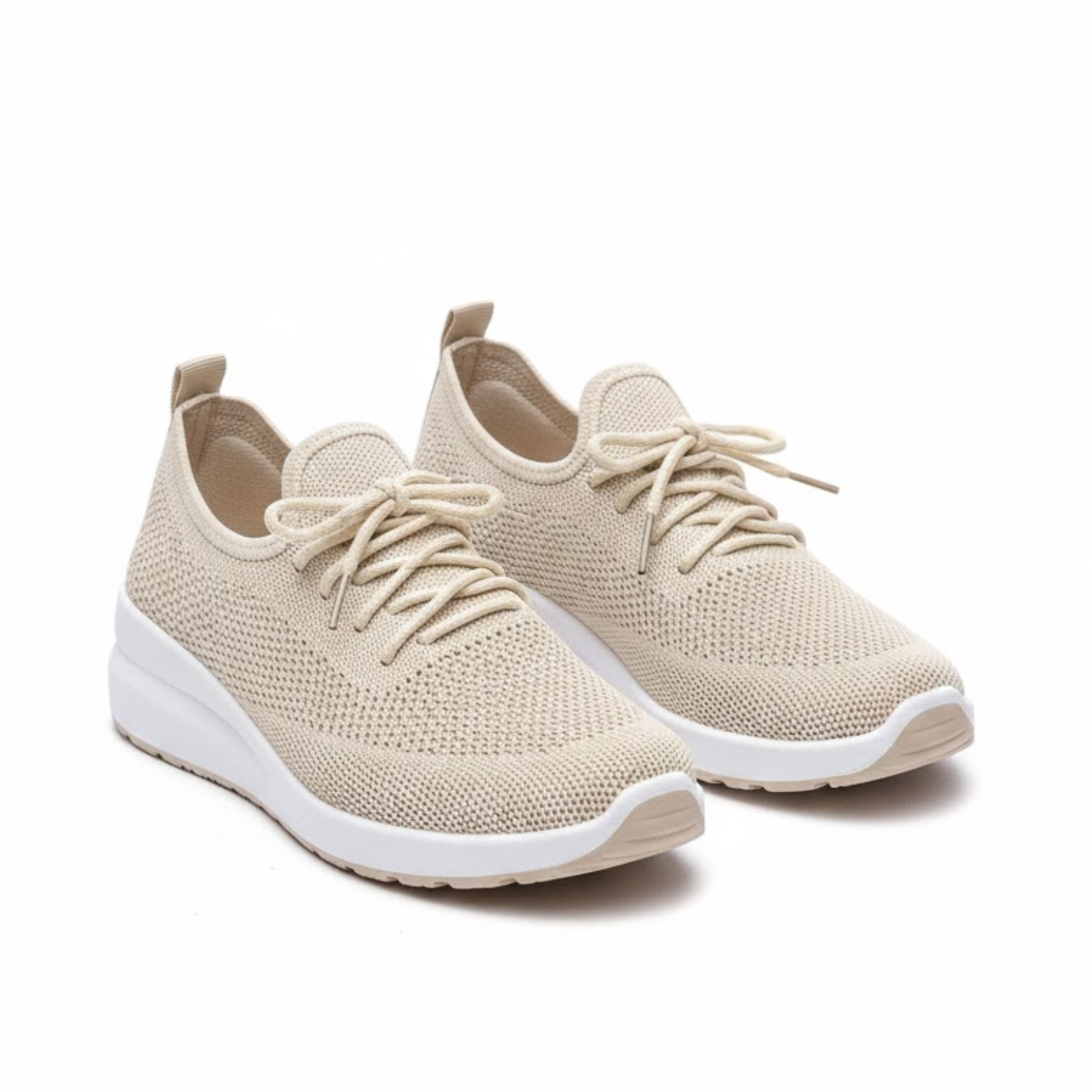 Women's Lightweight Airy Mesh Wedge Sneakers Casual Walking Shoes - VibreMode
