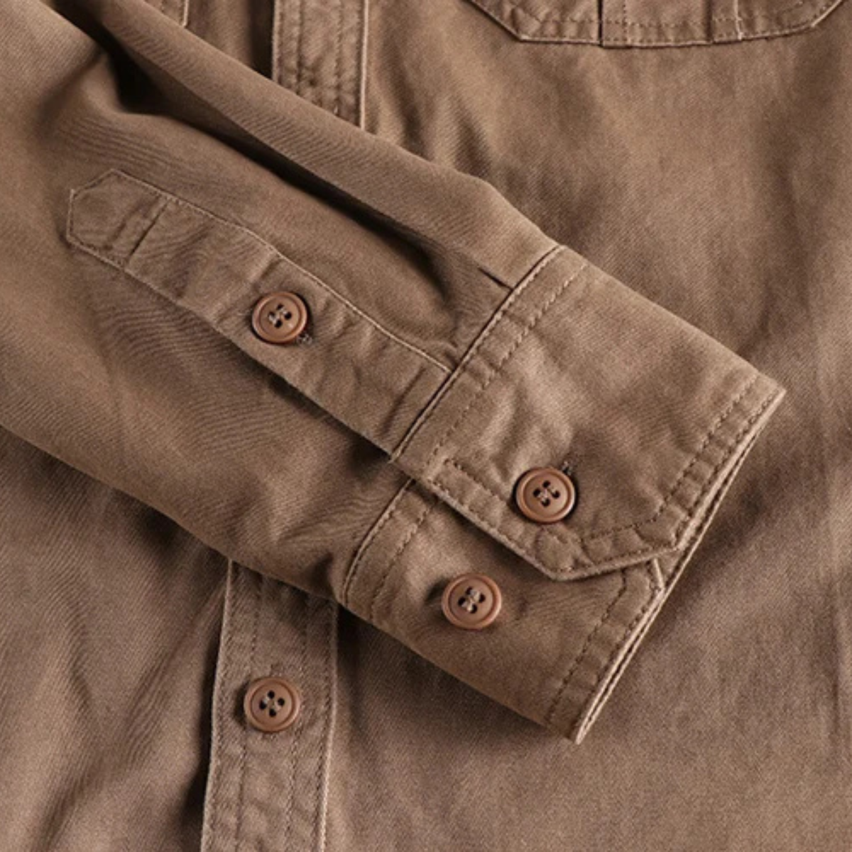 Men's Utility Shirt Jacket Vintage Washed Casual