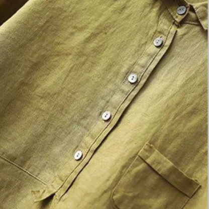 Women's Relaxed Linen Blouse