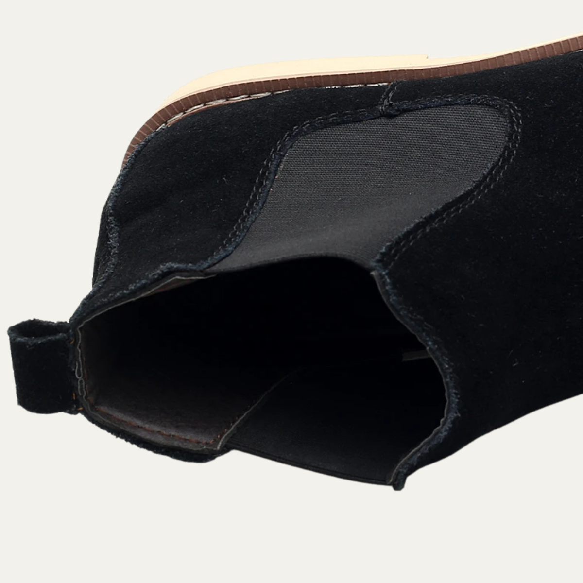 Men's Leather Suede Chelsea Boots Fur Lined