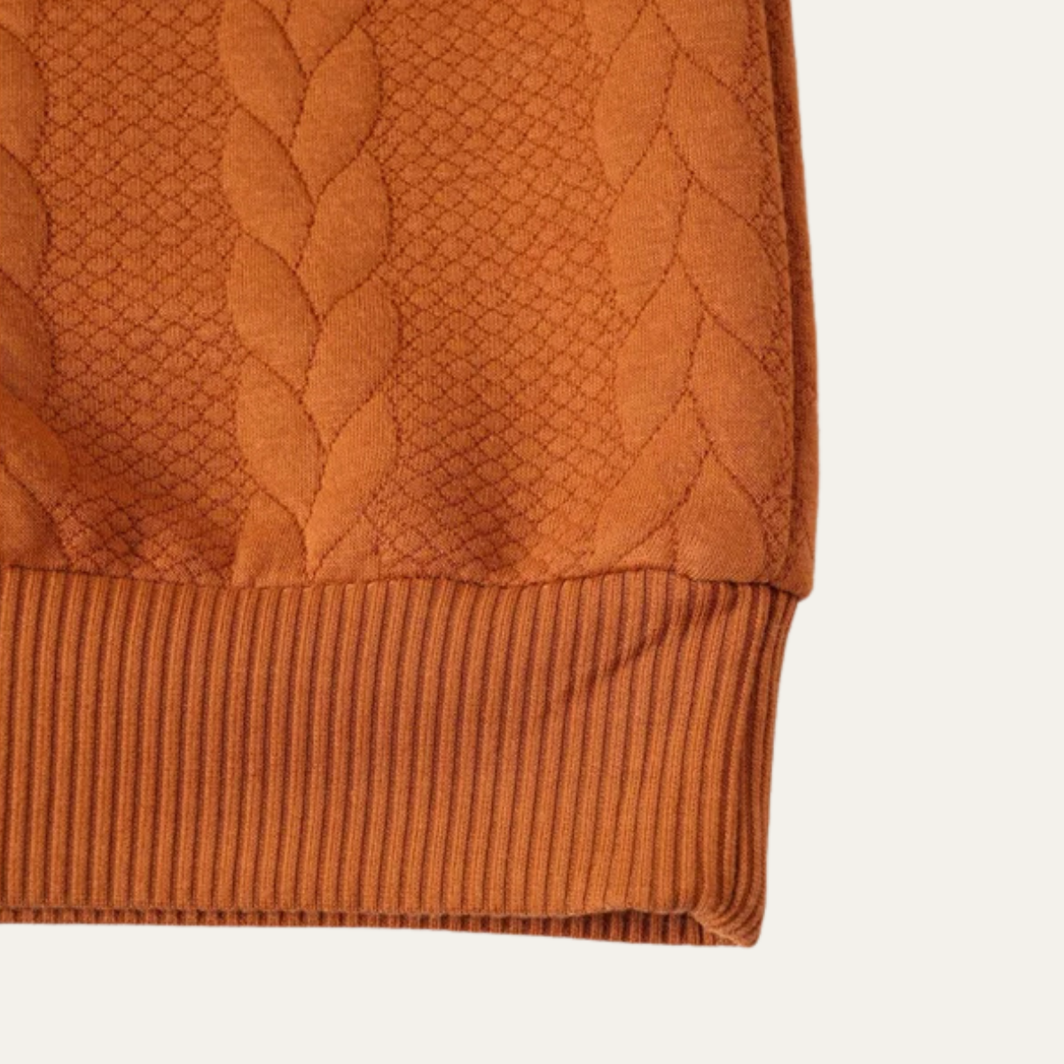 Men's Cable Knit Turtleneck Sweater Warm Ribbed