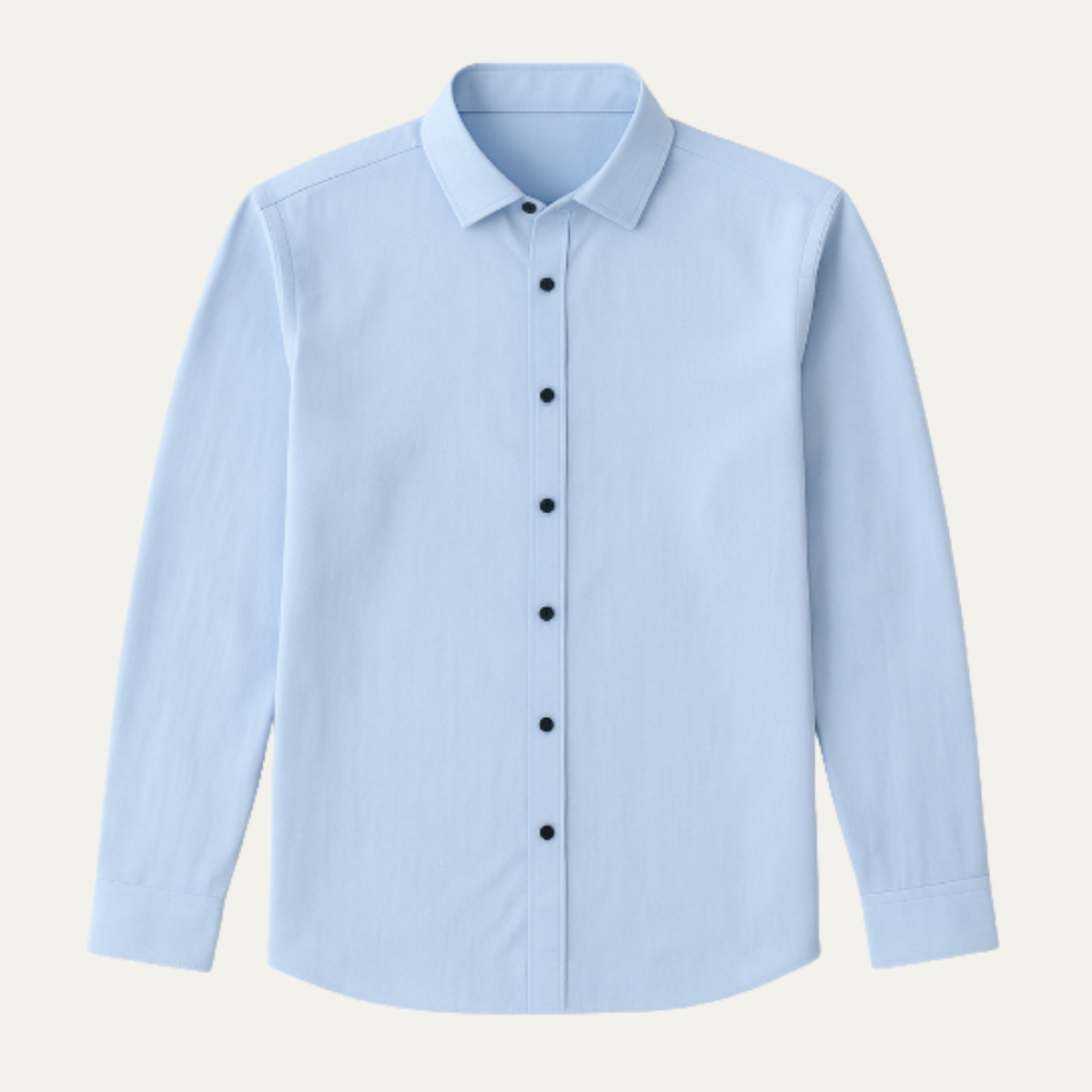 Men's Linen Tailored Shirt Contrast Buttons