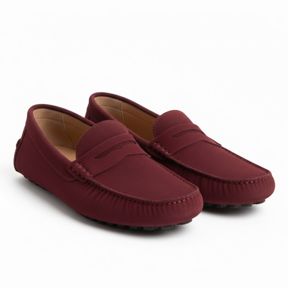 Luxury Leather Slip On Driving Shoes - VibreMode