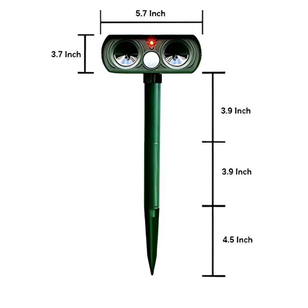 Solar Powered Infrared Animal Repeller