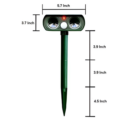 Solar Powered Infrared Animal Repeller