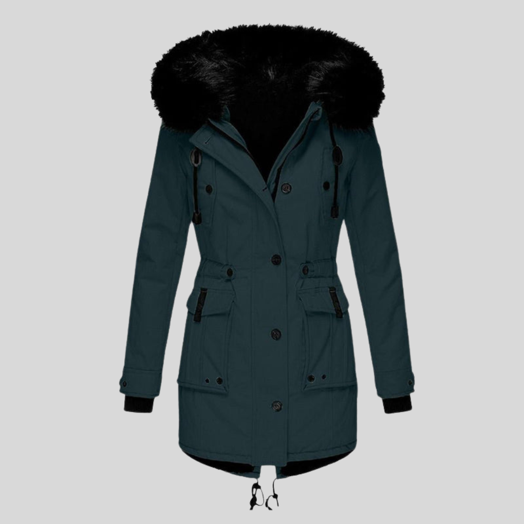 Women's Hooded Winter Coat With Pockets