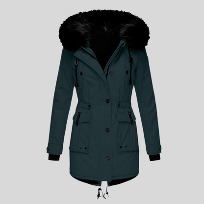 Women's Hooded Winter Coat With Pockets