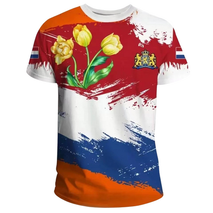 Netherlands Men's 3D T-Shirt 2024 Edition