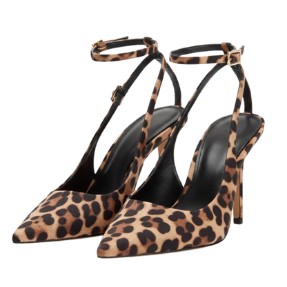 Animal Print Stiletto High Heel Sandals - VibreMode
