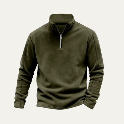 Men's Fleece Quarter Zip Sweater Warm