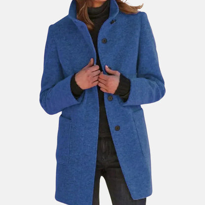 Tweed Coat Classic Wool Brown