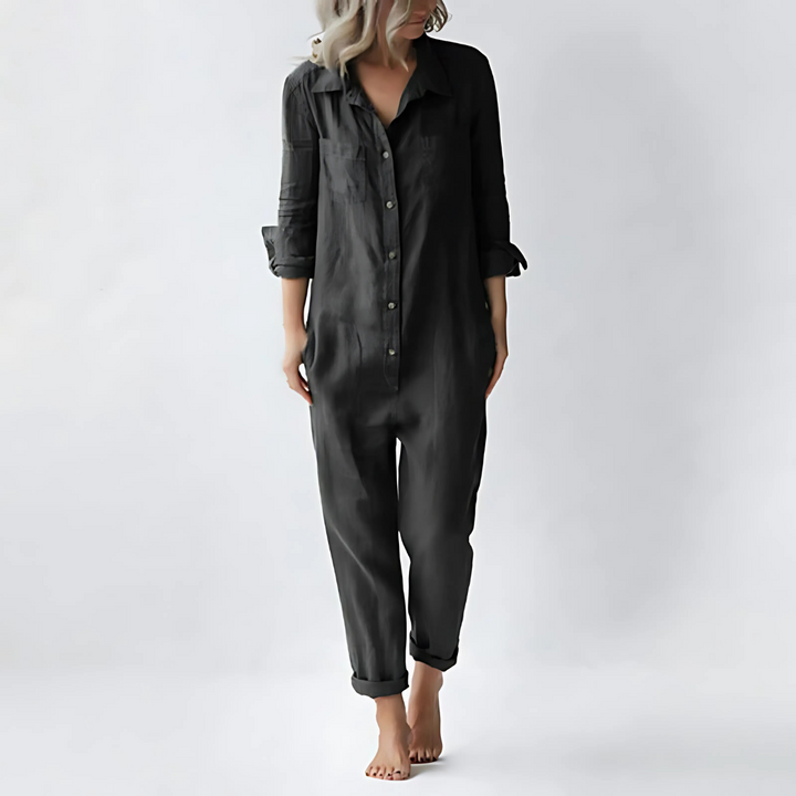 Women's Cotton Linen Jumpsuit